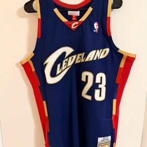 Mitchell & Ness Cleveland Cavaliers Lebron James, sz Mens Large, NWT